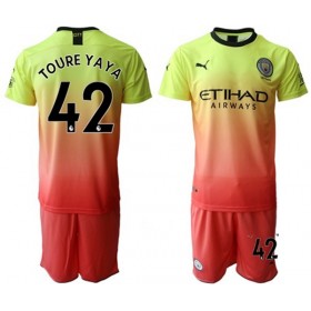 Completo Calcio Manchester City Toure Yaya 42 Bambino Divisa Terza 2019/2020